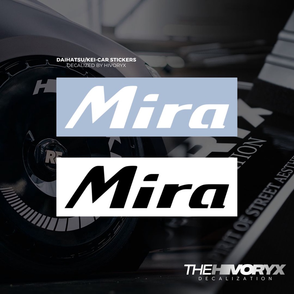 ดีไซน์ MIRA ADAAIHATSU/TOYOTA/KEI CAR/KCAR CAR DECAL AUTOMOTIVE DIE-CUT สติ๊กเกอร์ไวนิล – HIVORYX