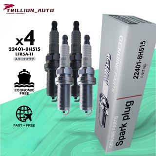 4PCS 22401-8H515 Normal Spark Plugs for Nissan Almera N16 X-Trail T30 Premera JP