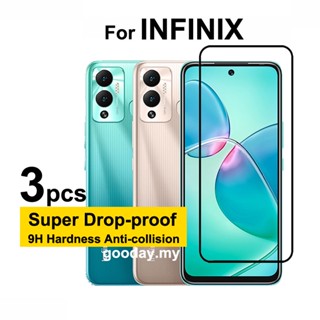 3Pcs Infinix Hot 12 Play Screen Protector Full Tempered Glass For Infinix Hot 12 Play Hot 20 20i 20s 12 12i 11 11s 10 Play NFC Note 12 12i 11s 11 11i Pro G96 VIP Glass Film