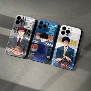 เคสโทรศัพท์มือถือ ผิวด้าน กันกระแทก ลายการ์ตูนอนิเมะ Slam Dunk Sakuragi Rukawa Kaede สําหรับ iPhone 14 13 12 11 Pro Max X XR XSMAX 7 8 Plus