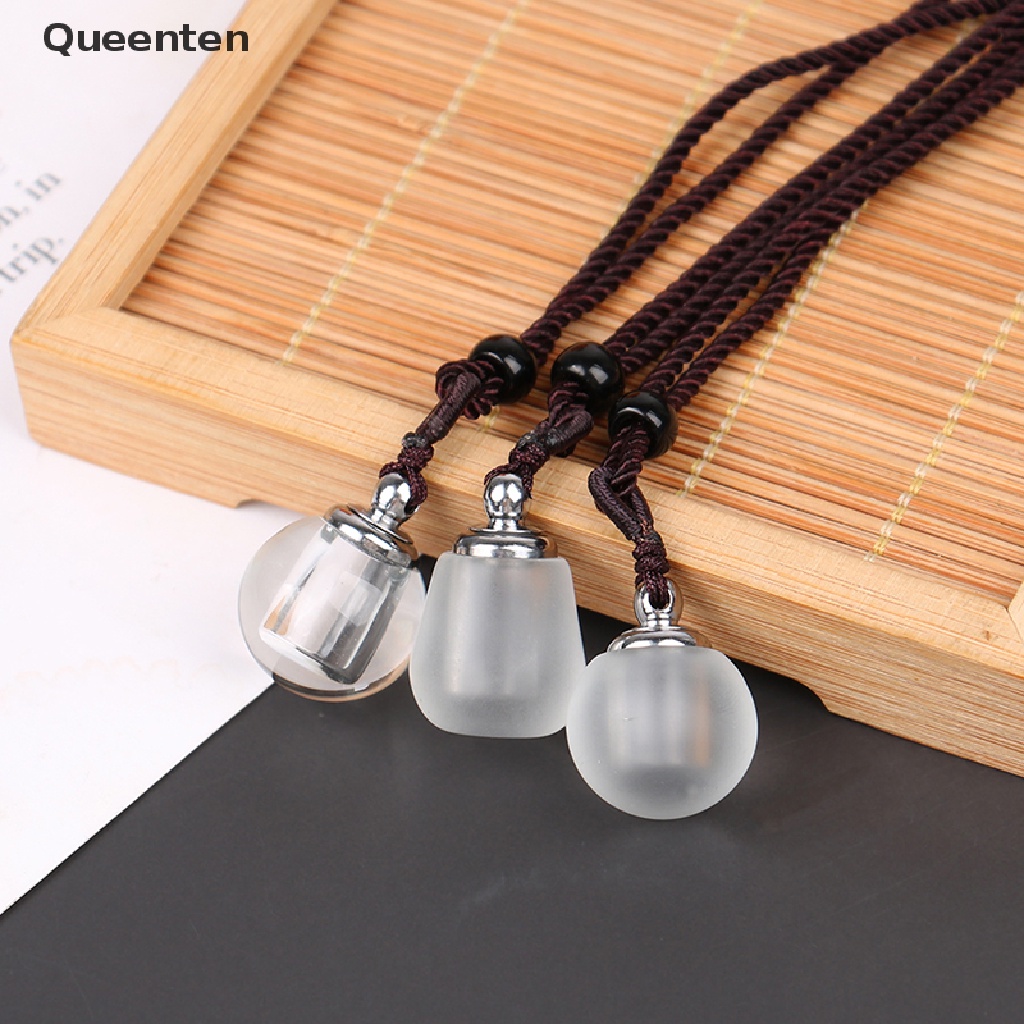 Queenten 1 PC Hollow ขวดสร้อยคอสําหรับ Cinnabar Cremation Ashes Vial ผู้ถือ Urn จี้ Keepsake Memoria