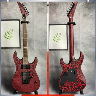 Jackson Red Tortoise Burst Body Electric Guitar One Piece Body Floyd Rose Tremolo System Bridge 2 Humbucker Pickups