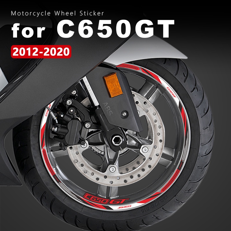 สติ๊กเกอร์ติดล้อรถจักรยานยนต์กันน้ําขอบลาย C650GT อุปกรณ์เสริมสําหรับ BMW C 650 C650 GT 2012-2020 20