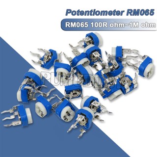 50PCS RM065 RM-065 100 200 500 1K 2K 5K 10K 20K 50K 100K 200K 500K 1M Ohm Trimpot Trimmer Potentiometer Variable Resistor集成电路