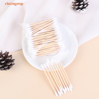 [risingmp] 100Pcs Double Head Disposable Makeup Cotton Swab Cotton Buds Daily Cleaning Tool