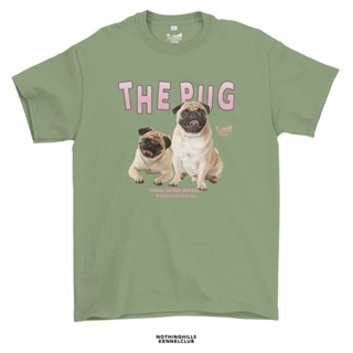 เสื้อยืดสุดคิ้วลาย PUG (ปั๊ก)Classic Cotton Unisex by 【Nothing Hills】