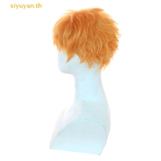 SIYUYAN Anime Blue Lock Rensuke Kunigami Cosplay Wig Short Orange Hair Wig Photo Props TH