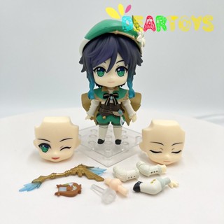 ฟิกเกอร์ Pvc อนิเมะ Genshin Impact Nendoroid 1795 Venti 1718 Genshin Impact Traveler Lumin Aether ขนาด 10 ซม.