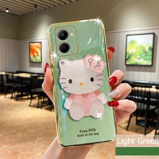 เคสโทรศัพท์มือถือแบบนิ่ม TPU ลายการ์ตูนเฮลโลคิตตี้ พร้อมกระจกแต่งหน้า หรูหรา สําหรับ Samsung Galaxy A53 A33 A73 A13 5G A04s A23 A22 4G 5G A12 M12 M32