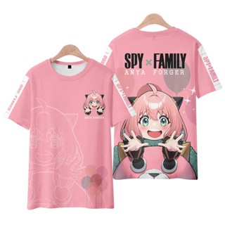 เสื้อยืด พิมพ์ลายอนิเมะ Spy X Family 3 มิติ แฟชั่นฮาราจูกุ สําหรับเด็ก