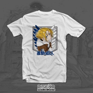 S-5XL เสื้อยืดผ้าคอตตอน Annie Leonhart | Attack on Titan Graphic Shirt v1_11