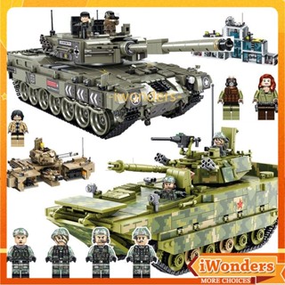 บล็อกตัวต่อถังน้ํามัน M1A2 Panzer VIII Maus T28 628010 Challenger II DF-17 T-90 M60 Leopard 2 Type99 ของเล่นเด็กผู้ชาย ของขวัญ