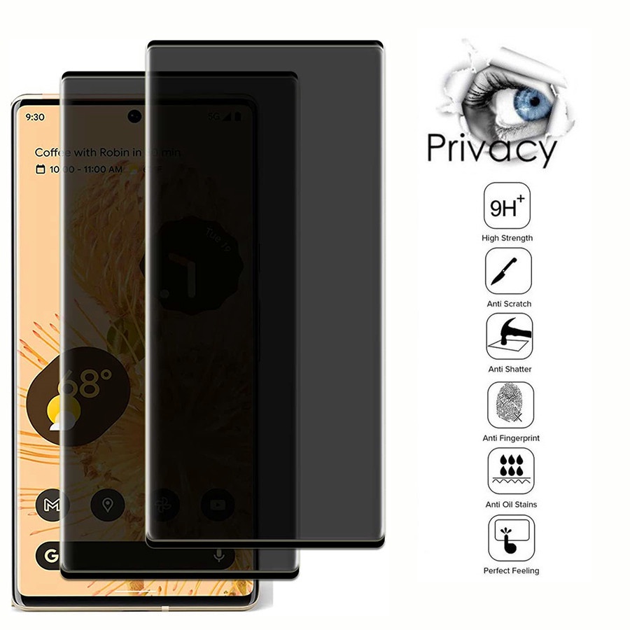 For Google Pixel 7 6 Pro 7A 6A 4A 5 5a 5G Pixel 3a 3 4 XL Full Screen Coverage Anti Spy Privacy tran