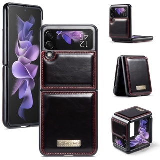 เคสโทรศัพท์หนัง ฝาพับ กันกระแทก สําหรับ Samsung Galaxy Z Flip 3 Flip4 Flip 4 5G Flip3