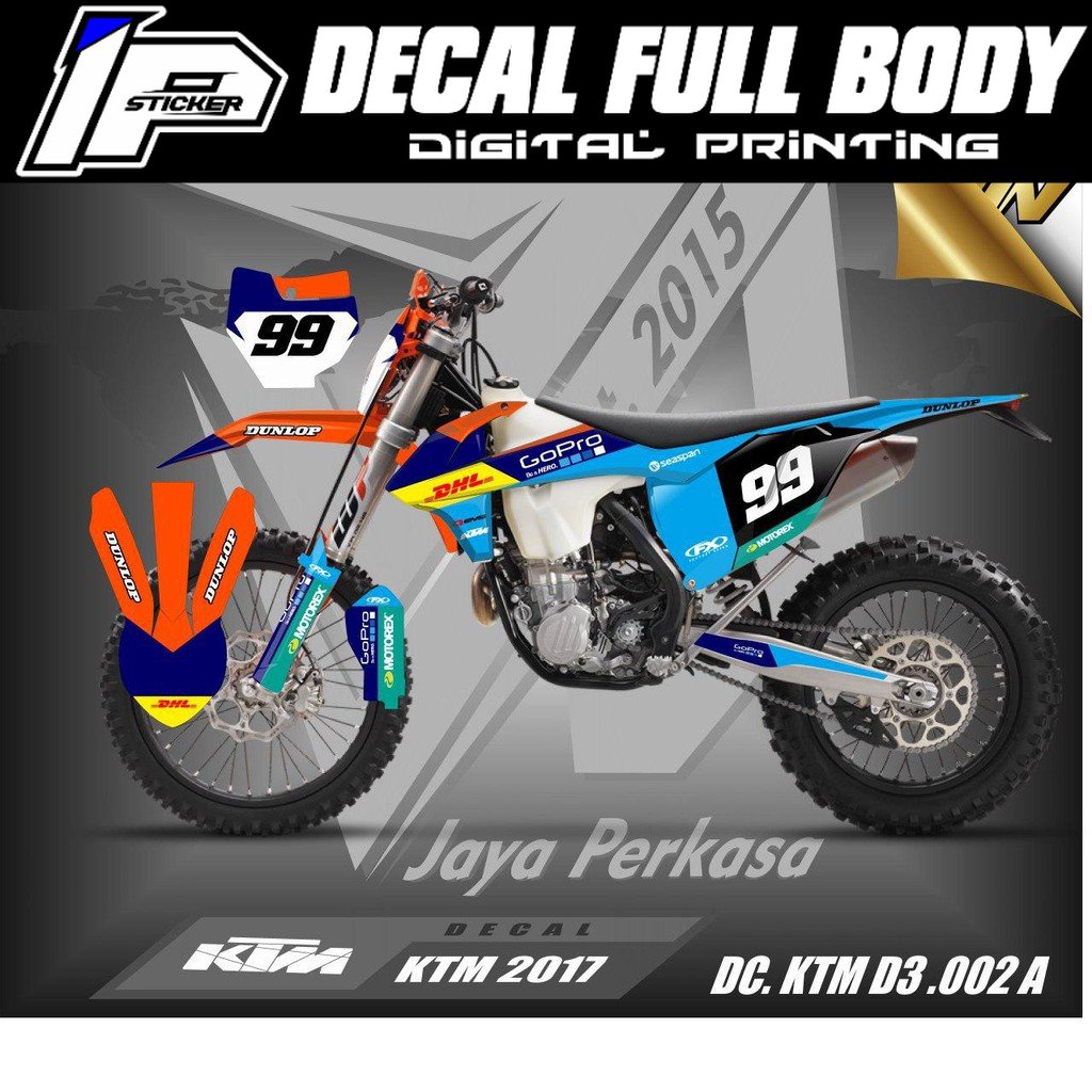 สติ๊กเกอร์ KTM 250 - สติ๊กเกอร์สติ๊กเกอร์ KTM 250 Th 2017 ออกแบบ ง3 002