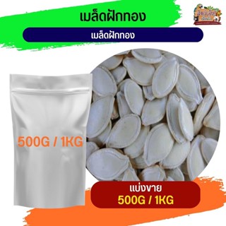 pumpkin seeds เมล็ดฟักทอง  อาหารนกและสัตว์ฟันแทะ (แบ่งขาย 500G / 1KG)