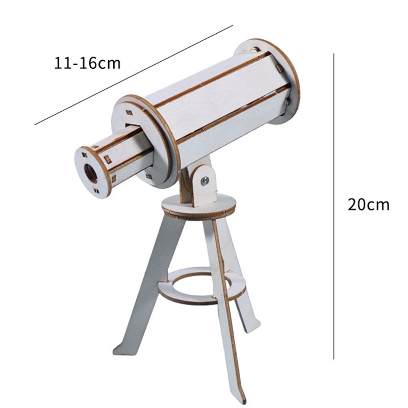 โมเดลกล้องโทรทรรศน์ตาเดียว แบบไม้ DIY รูปที่ 7