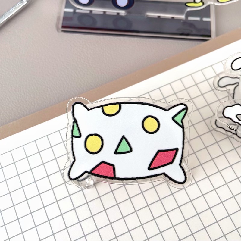 คลิปหนีบกระดาษโน้ตอะคริลิค ลายการ์ตูนชินจังน่ารัก สีขาว แบบสร้างสรรค์ เครื่องเขียน - รูปที่ 6