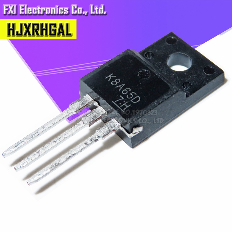 10PCS K8A65D TK8A65D 650V 8A 45W LCD MOS FET TO-220F 100% ใหม่