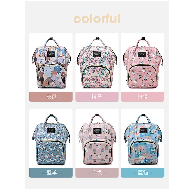 กระเป๋าเป้สะพายหลัง อเนกประสงค์ ขนาดใหญ่ จุของได้เยอะ สําหรับใส่ผ้าอ้อมเด็กทารก เหมาะกับการเดินทาง - รูปที่ 7