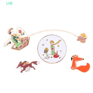 Li Planet The Little Prince Fox Rose Pin เข็มกลัด คลาสสิก เทพนิยาย IE