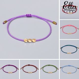 Ellastore123 สร้อยข้อมือถัก แฮนด์เมด ปรับได้ เครื่องประดับ สําหรับทุกเพศ