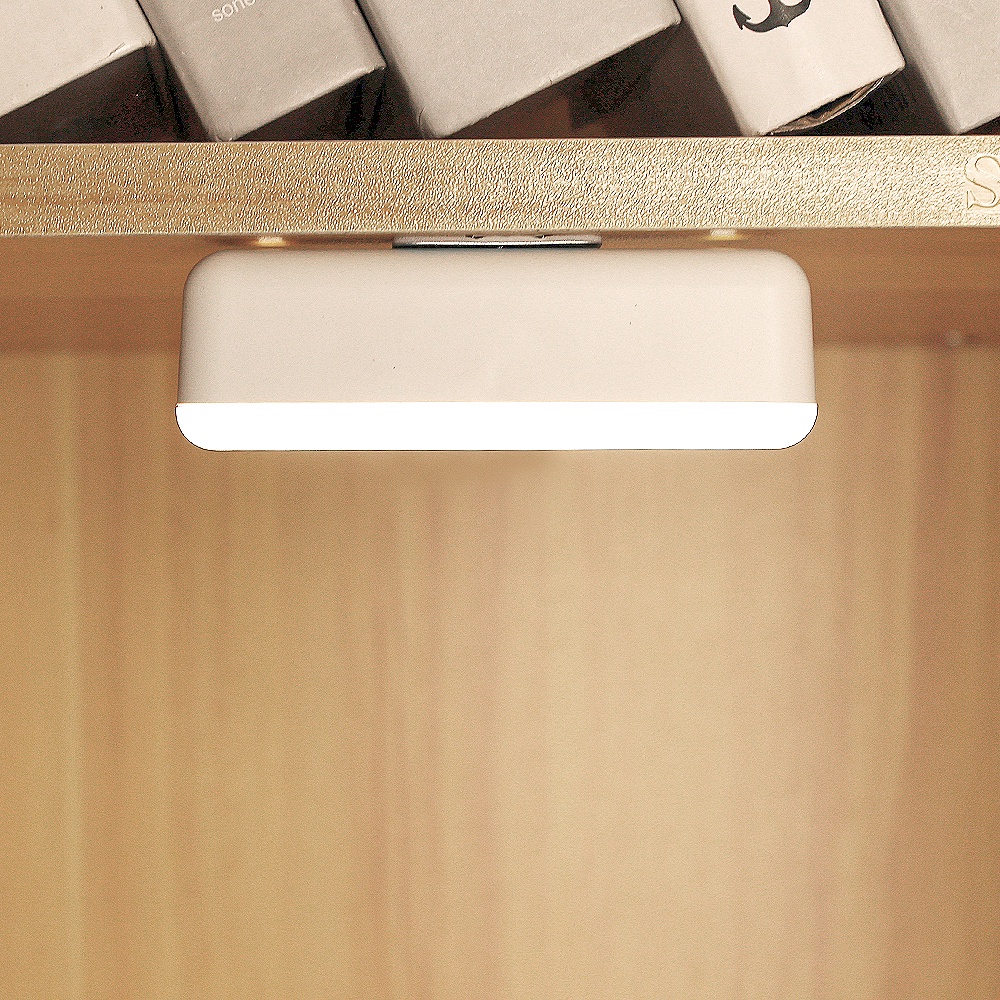 โคมไฟตั้งโต๊ะ LED ชาร์จ USB พร้อมปลั๊กเสียบ ควบคุมด้วยการกด ถนอมสายตา สําหรับตู้เสื้อผ้า ตู้อ่านหนังสือ