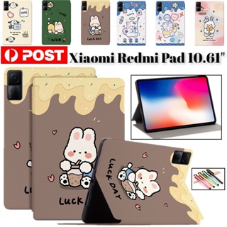 Folio เคสหนัง ฝาพับ ลายการ์ตูนน่ารัก กันกระแทก สําหรับ Xiaomi Redmi Pad 10.61 นิ้ว 2022