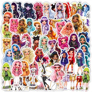 ❉ รุ้งสูง. สติกเกอร์รุ้ง Divas Series 01 ❉ สติกเกอร์แฟชั่น กันน้ํา DIY 50 ชิ้น/เซต