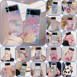 เคสโทรศัพท์มือถือ Pc แข็ง แบบใส บางพิเศษ กันกระแทก ลายการ์ตูนน่ารัก สําหรับ Samsung Z Flip 4 Z Flip 3 Z Flip4 Zplip3