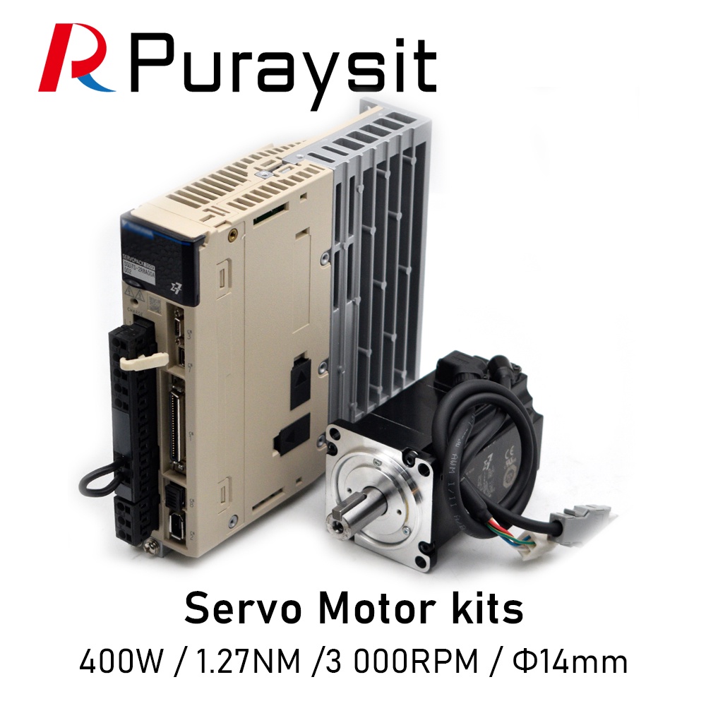 YY Puraysit Servo มอเตอร์ชุด 400W SGD7S-2R8A00A002 SGM7J-04AFC6S SGM7J-04AFC6E 1.27NM 3000RPM Dia.14