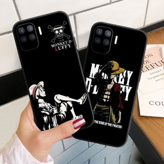 เคสโทรศัพท์ซิลิโคน แบบนิ่ม ลายวันพีช สีดํา สําหรับ OPPO A78 A94 5G A95 A96 4G A83