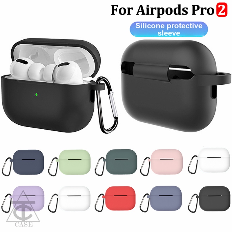 เคสหูฟัง ซิลิโคนนิ่ม กันกระแทก พร้อมพวงกุญแจ สําหรับ Airpods Pro 2 [แม่ค้าชาวไทย พร้อมสต็อก]