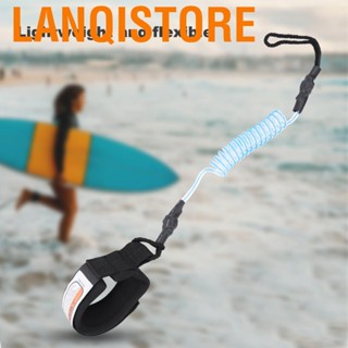 Lanqistore Stand Up Paddle Board 5mm Coiled Spring Leg Foot Rope Surfing Leash for Surfboard