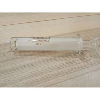 แก้วน้ำ (20 cc) ไซริ้งค์แก้ว Hypodermic Glass Syringe (กระบอกฉีดยาไม่มีเข็ม) ST