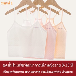 เสื้อซับใน เด็ก หญิง เหมาะสำหรับอายุ 8 9 10 11 13 ปี，เสื้อกล้ามเด็กผู้หญิง มีสีชมพู, สีผิวและสีขาว，ชุดชั้นในเด็ก เหมาะสำหรับฤดูร้อน ระบายอากาศ และเย็น ต้านเชื้อแบคทีเรีย，ชุดชั้นใน เด็ก ผู้หญิง 12 ปี เหมาะสำหรับนักเรียนมัธยมต้นและมัธยมปลาย เสื้อในเด็ก