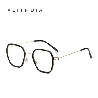 Veithdia ใหม่ แว่นตา TR90 ทนแสงสีฟ้า น้ําหนักเบา ไร้สกรู สําหรับผู้ชาย และผู้หญิง TR2255