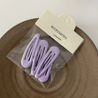 กิ๊บติดผม ด้านข้างน่ารัก สีสันสดใส แบบเรียบง่าย สําหรับเด็กผู้หญิง จํานวน 5 ชิ้น