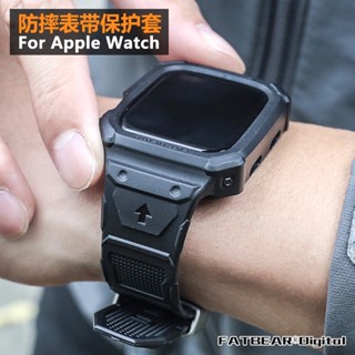 Fatbear เคสเกราะทหารยุทธวิธี พร้อมสายคล้อง สําหรับ Apple Watch 7 8 S8 S7 41 มม. 45 มม. 2 3 4 5 42 มม.