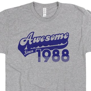 Tops Cool T Shirt Awesome Since 1988 T Shirt Funny 30th Birthday Gift for Mens Womens Vintage Tee O-Neck Tshirt Hom_03