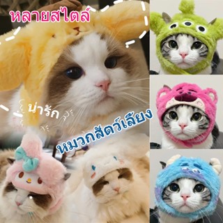 พร้อมส่ง🐱หมวกสัตว์เลี้ยง น่ารัก