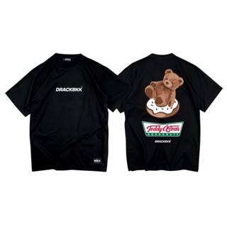 [S-5XL]DRACK - TEDDYDOUGH สีดำ เสื้อยืดคอกลม