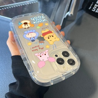 ใหม่ เคสโทรศัพท์มือถือ กันกระแทก ลายการ์ตูนหมีพูห์ มอนสเตอร์ สําหรับ iPhone 13 pro max i12 pro max i11 pro max 7plus 8plus i6s plus