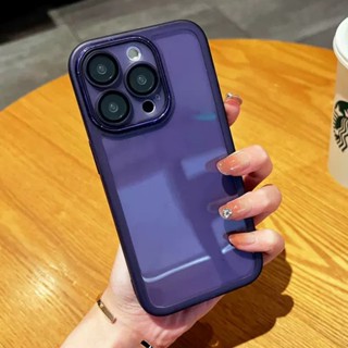 เคสโทรศัพท์มือถือแบบนิ่ม ใส กันกระแทก กันรอยเลนส์กล้อง สําหรับ iphone 14 13 12 11 Pro Max PLUS