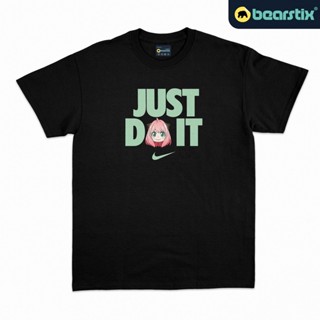 [S-5XL] Gluttonous Cat-shop เสื้อยืดโอเวอร์ไซส์Bearstix - Anya Forger เสื้อยืด - Just Do It T-Shirt - SPY X Family Shirt