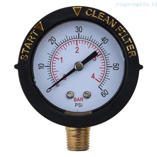 YIN 2" Start &amp; Clean Filter Pressure Gauge Water Pressure Gauge Pool Filter Gauge