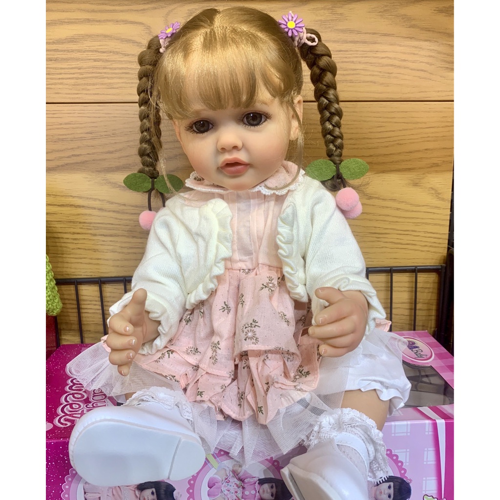บ้านตุ๊กตาบาร์บี้ไวนิล แฮนด์เมด ขนาด 55 ซม. ของเล่นเสริมการเรียนรู้ สําหรับเด็ก ตุ๊กตา ของเล่น ของขวัญปีใหม่