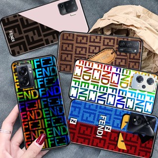 Fendi เคสโทรศัพท์ซิลิโคน TPU กันกระแทก สําหรับ OPPO A15 A15S A16 A32 A53 A53S A36 A76 A96 A52 A72 A92 4G