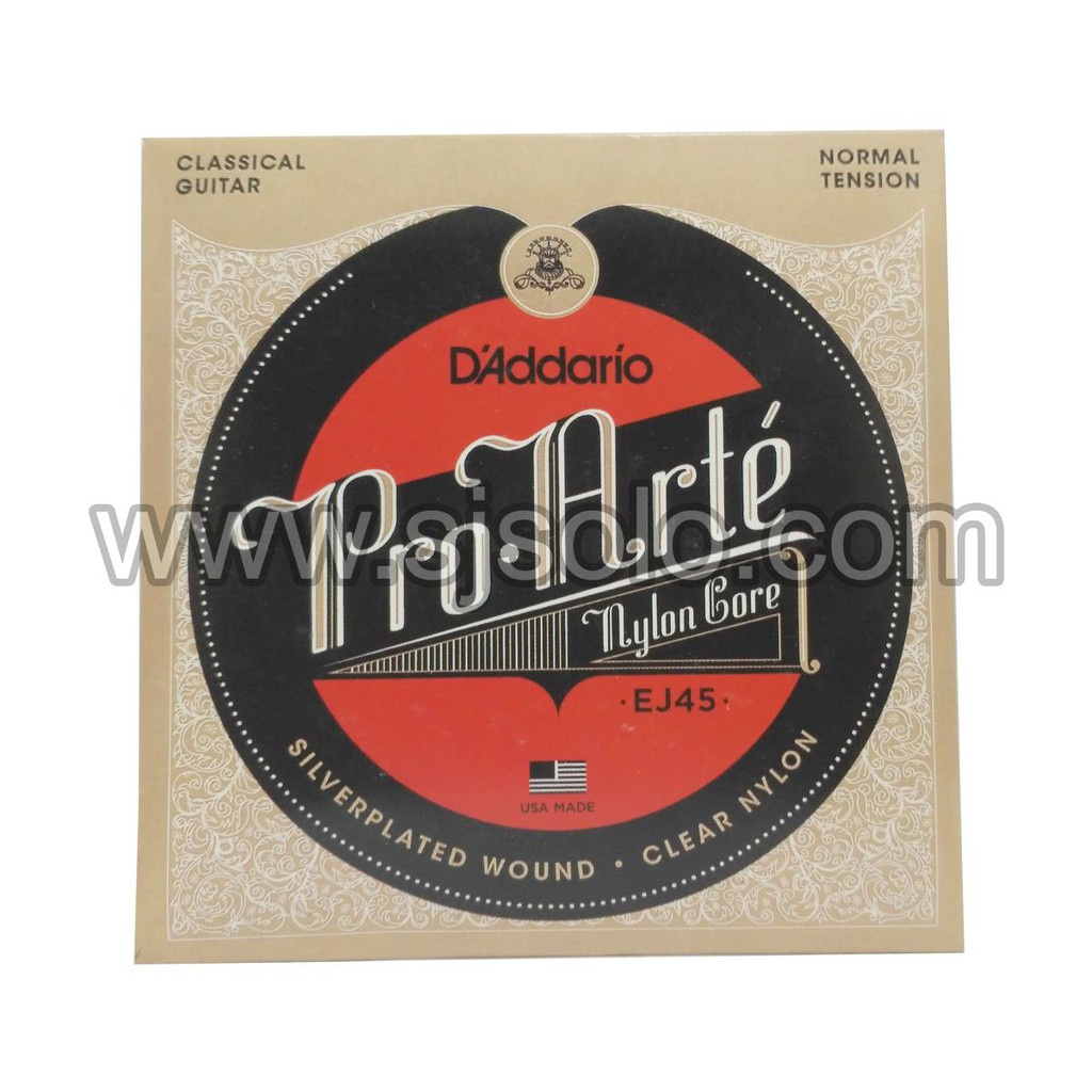 D'ADDARIO Daddario Pro Arte EJ45 สายกีตาร์คลาสสิกไนลอน Daddario