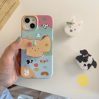 For เคสไอโฟน 14 Pro Max [Cute Animals Pop Grip] เคส Phone Case For iPhone 14 Pro Max Plus 13 12 Mini 11 For เคสไอโฟน11 Ins Korean Style Retro Classic Couple Shockproof Protective TPU Cover Shell